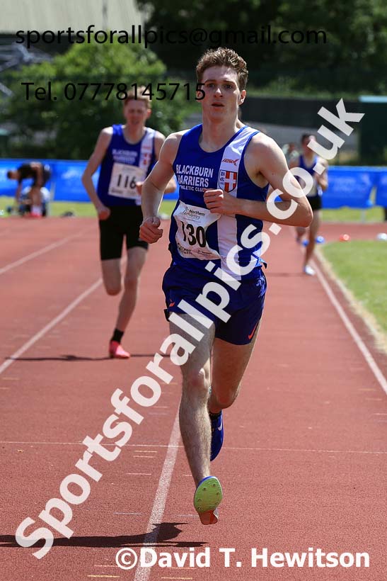 Mens Under-20s 1500 metres, 2024 Northern Senior and Under-20s Track and Field Champs, Middlesbrough.  Photo: David T. Hewitson/Sports for All Pics